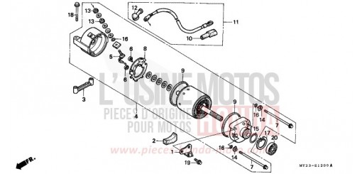 MOTORINO DI AVVIAMENTO NX650R di 1994